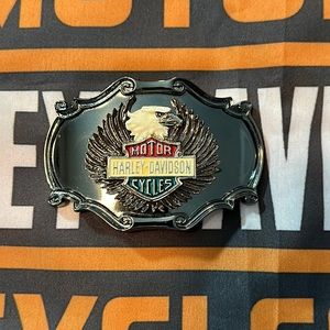 **Vintage** 1978 Harley Davidson RainTree Belt Buckle